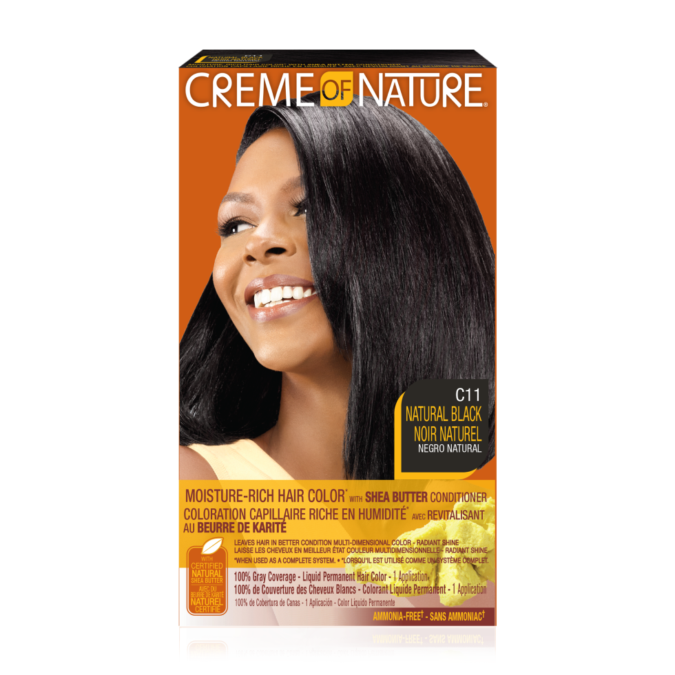 Moisture-Rich Hair Color* with Shea Butter Conditioner C11 Natural Black