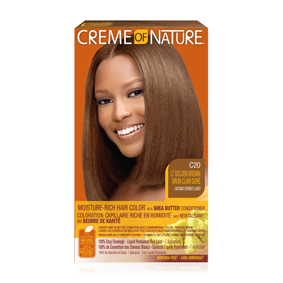 Moisture-Rich Hair Color* with Shea Butter Conditioner C20 Light Golden Brown