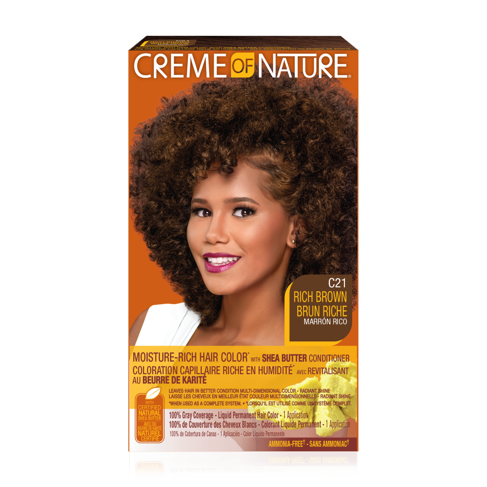 Moisture-Rich Hair Color* with Shea Butter Conditioner C21 Rich Brown