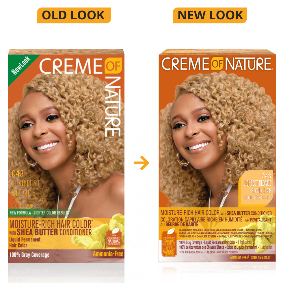 Moisture-Rich Hair Color* with Shea Butter Conditioner C43 Lightest Blonde