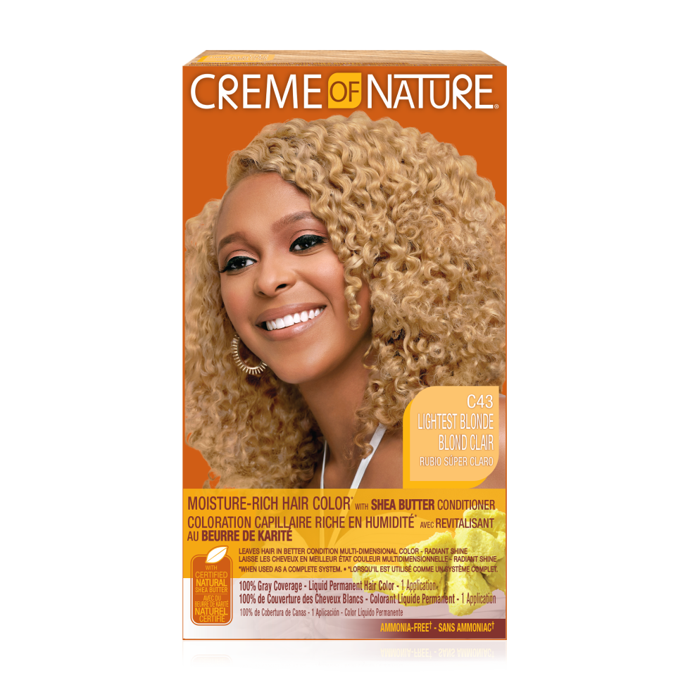 Moisture-Rich Hair Color* with Shea Butter Conditioner C43 Lightest Blonde